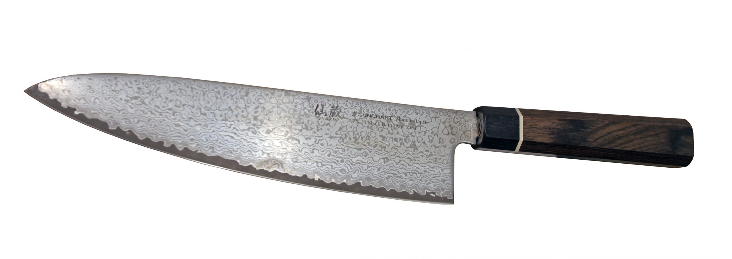 Suncraft Senzo Damascus Black kokkiveitsi 20 cm - Image 2