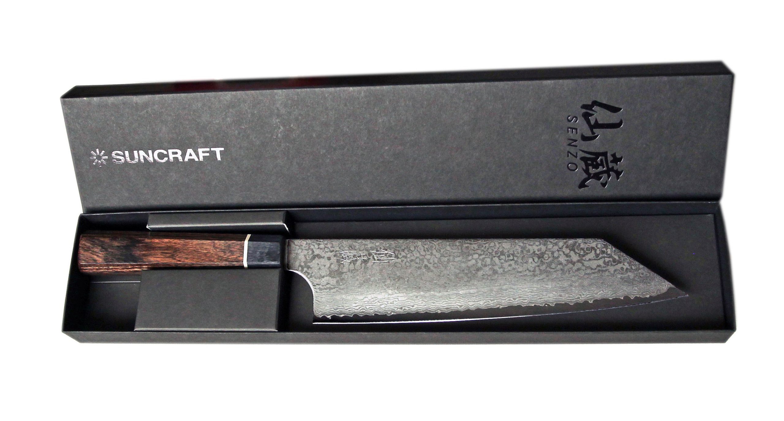 Suncraft Senzo Damascus Black Mini Santoku veitsi 14 cm - Image 4