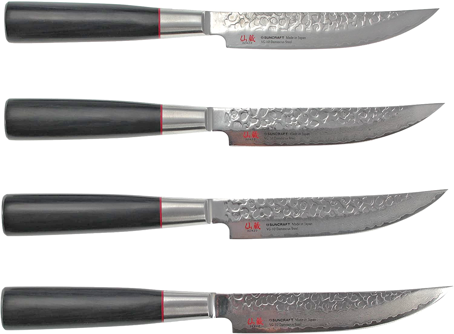 Suncraft Senzo Damascus Classic pihviveitsi-sarja 4kpl - Image 3