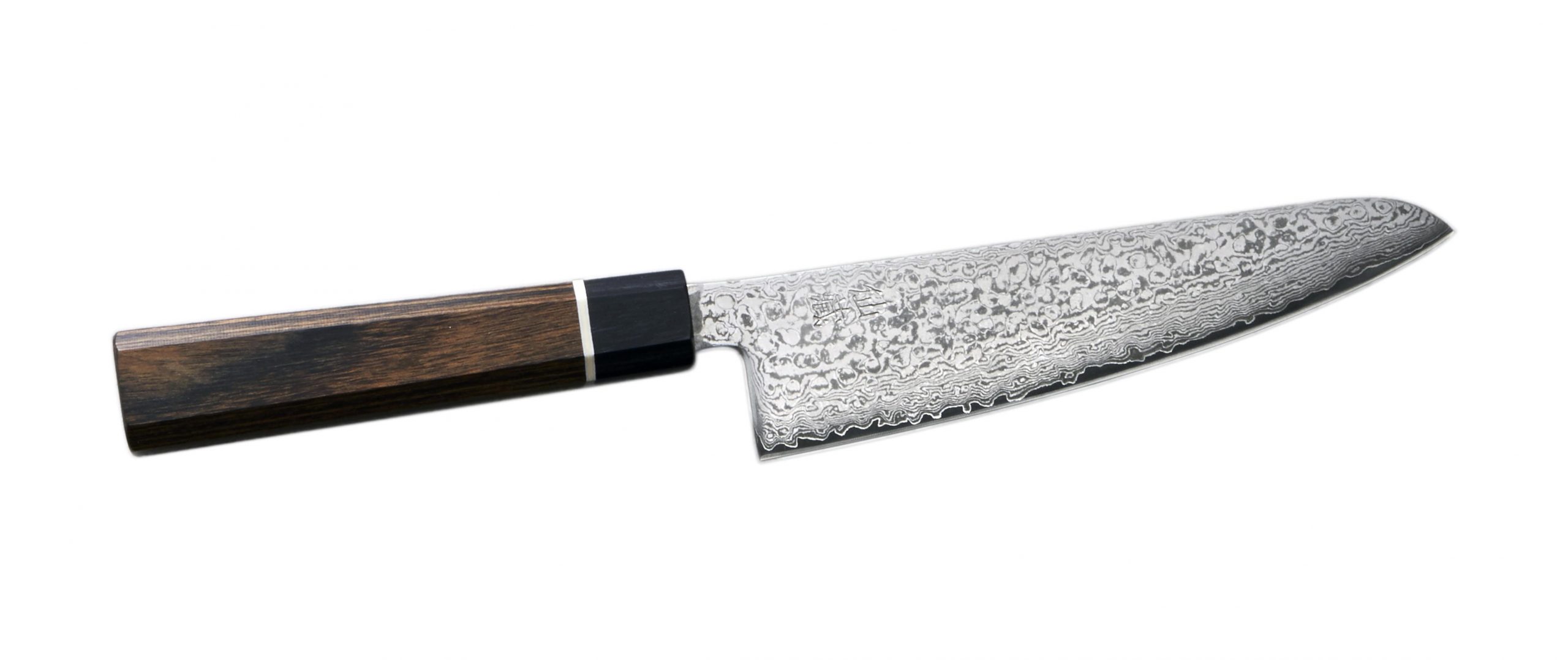 Suncraft Senzo Damascus Black Mini Santoku Veitsi, 14 cm